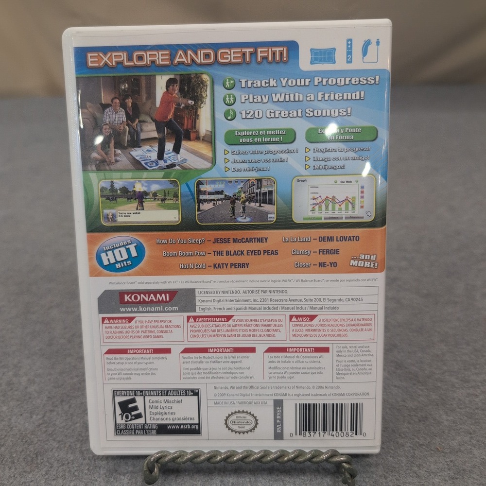 Walk It Out! Nintendo Wii Konami Rhythm Fitness‎ Game RVL-RWAE-USA - Picture 2 of 2